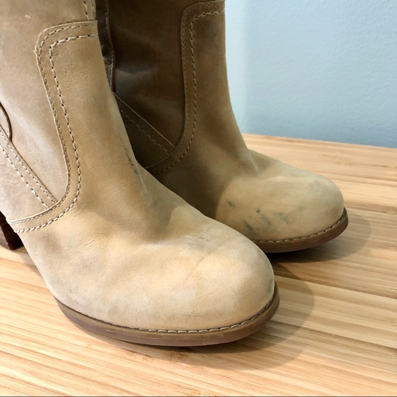 Timberland Earthkeepers Waterproof Leather Suede Rudston Tall Boots Tan - Picture 7 of 8